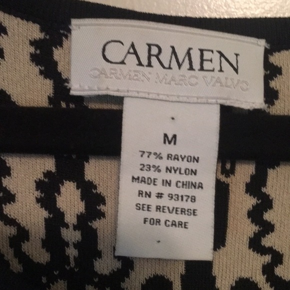 Carmen Marc Volvo patterned dress. NWOT - Picture 3 of 4